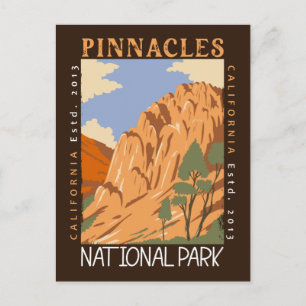 Carte Postale Parc national de Pinnacles Californie en détresse