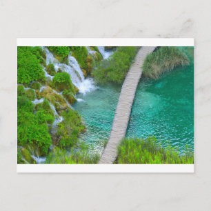 Carte Postale Parc national de Plitvice dans des sentiers de