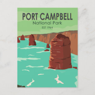 Carte Postale Parc national de Port Campbell Australie Vintage