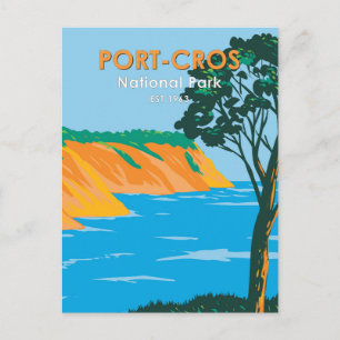 Carte Postale Parc national de Port - Cros France Vintage