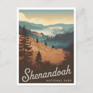 Carte Postale Parc national de Shenandoah Vintage