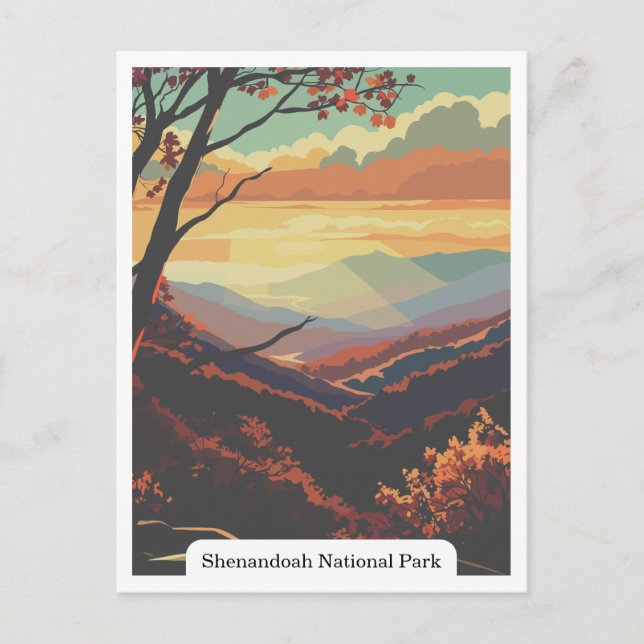 Carte Postale Parc national de Shenandoah, Virginia USA (Devant)