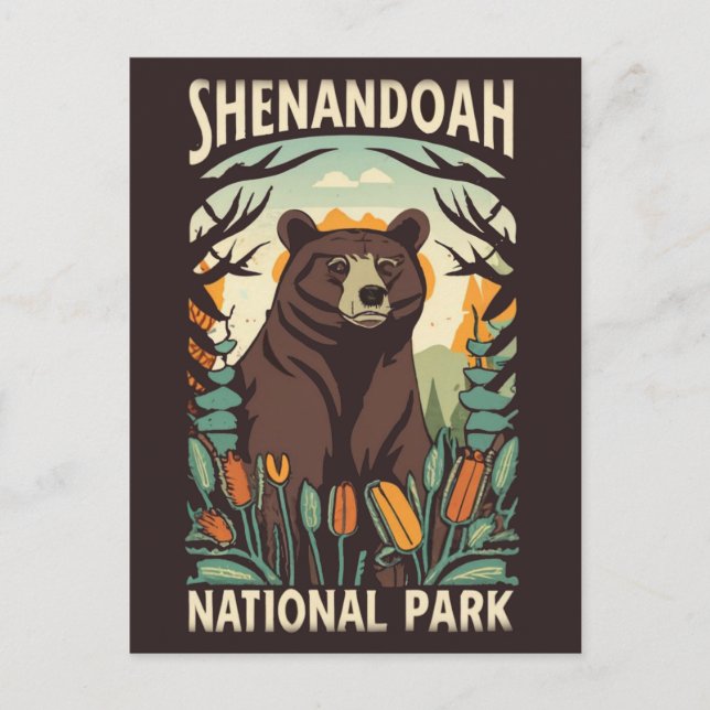 Carte Postale Parc national de Shenandoah - voiture (Devant)