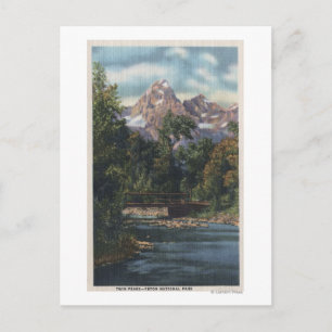 Carte Postale Parc national de Teton, WY - Twin Peaks View