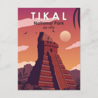 Parc national de Tikal Guatemala Vintage