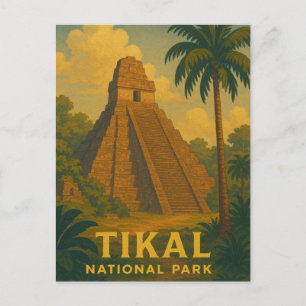 Carte Postale Parc national de Tikal Guatemala Voyage