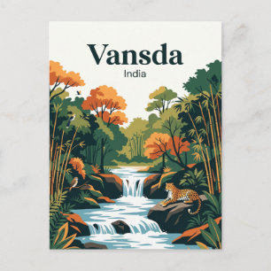 Carte Postale Parc national de Vansda Inde