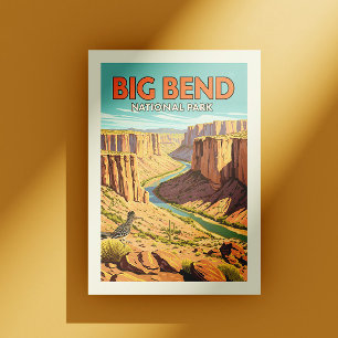 Carte Postale Parc national de vintage Big Bend