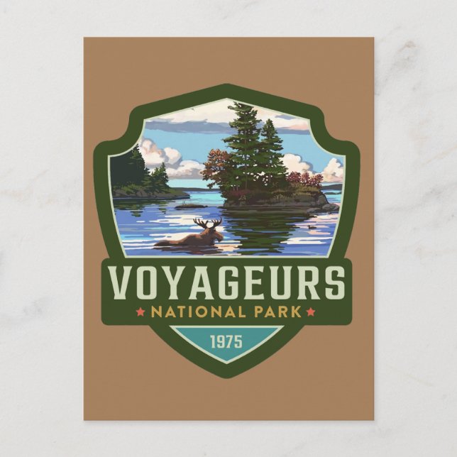 Carte Postale Parc national de Voyageurs (Devant)