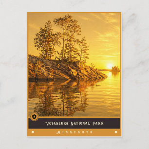 Carte Postale Parc national de Voyageurs Minnesota Vintage