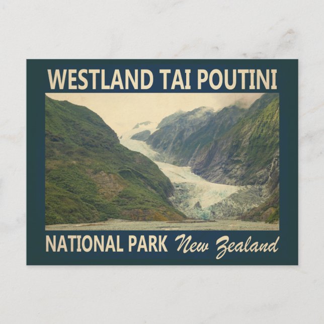 Carte Postale Parc national de Westland Tai Poutini en Nouvelle- (Devant)