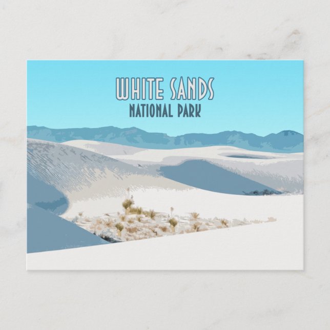 Carte Postale Parc national de White Sands Nouveau Mexique (Devant)