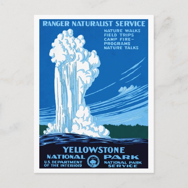 Carte Postale Parc national de Yellowstone (Devant)
