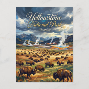 Carte Postale Parc national de Yellowstone États-Unis