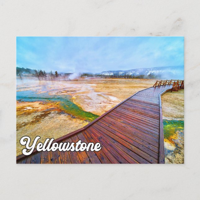Carte Postale Parc national de Yellowstone, États-Unis (Devant)