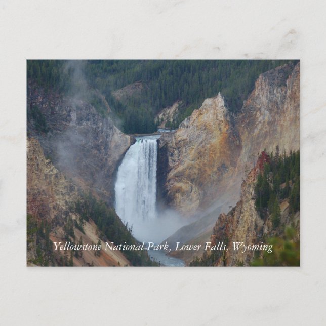 Carte Postale Parc national de Yellowstone, fa inférieur… (Devant)