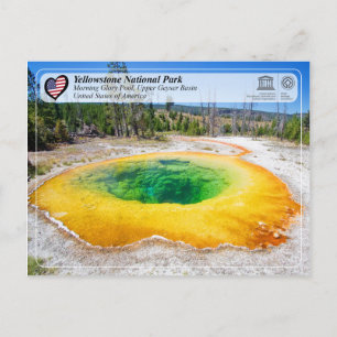 Carte Postale Parc national de Yellowstone - Morning Glory Pool