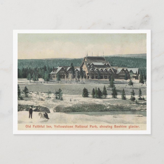 Carte Postale Parc national de Yellowstone, Old Faithful Inn, Gl (Devant)