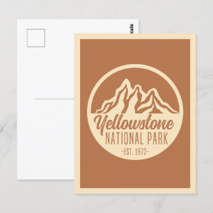 Carte Postale Parc national de Yellowstone Randonnée Camping