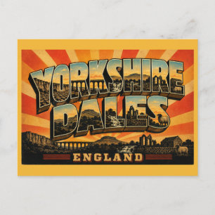 Carte Postale Parc national de Yorkshire Dales Angleterre Art Vi