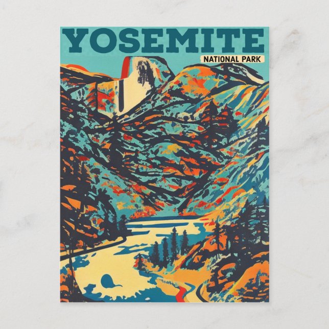 Carte Postale Parc national de Yosemite (Devant)