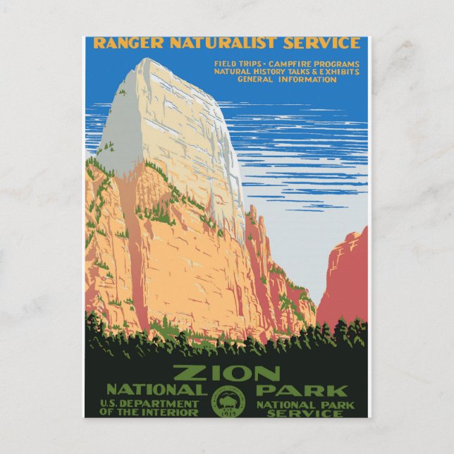 Carte Postale Parc national de Zion (Devant)