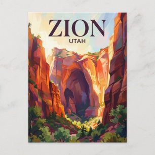 Carte Postale Parc national de Zion USA
