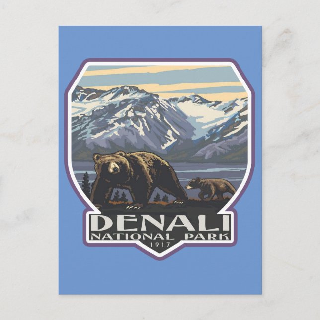 Carte Postale Parc national Denali (Devant)