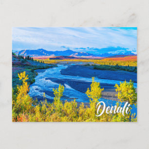 Carte Postale Parc national Denali, Alaska, États-Unis