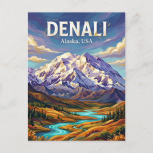 Carte Postale Parc national Denali États-Unis