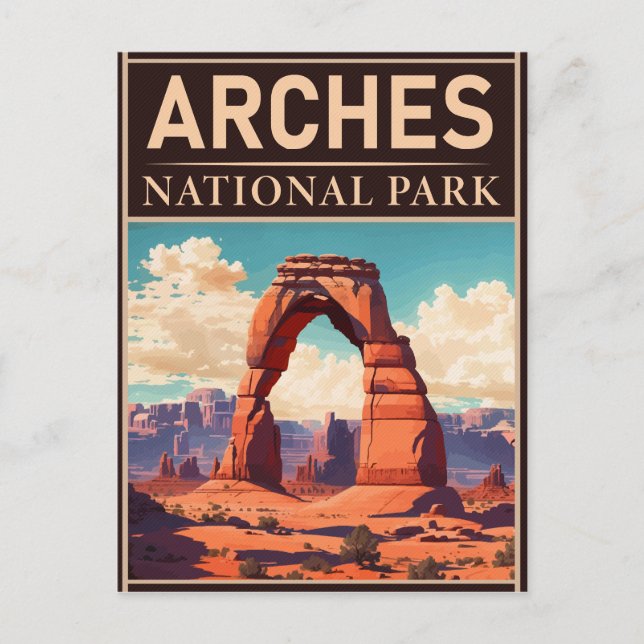 Carte Postale Parc national des Arches Moab Utah Delicate Arch (Devant)