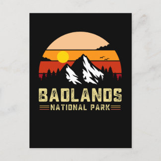 Carte Postale parc national des badlands sud dakota vintage T-Sh
