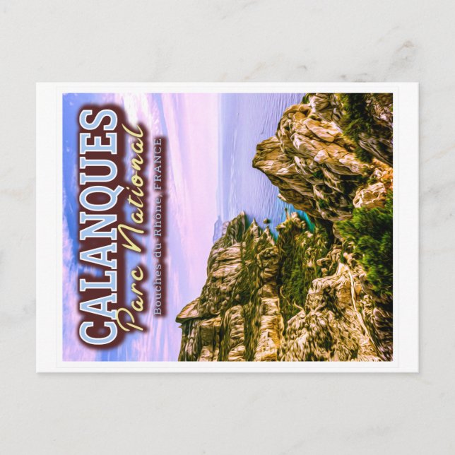CARTE POSTALE PARC NATIONAL DES CALANQUES - BOUCHES DU RHONE FRA (Devant)