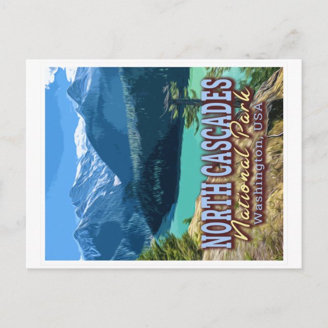 CARTE POSTALE PARC NATIONAL DES CASCADES DU NORD - WASHINGTON US (Devant)