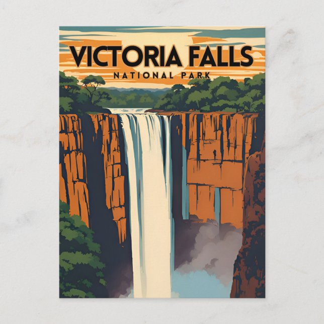 Carte Postale Parc national des chutes Victoria Tourisme traditi (Devant)