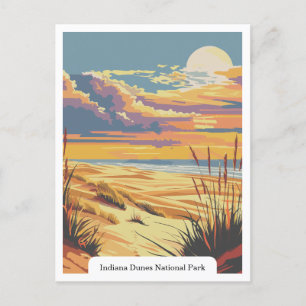Carte Postale Parc national des dunes d'Indiana USA