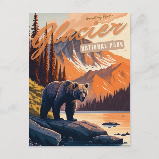 Carte Postale Parc national des Glaciers, Montana (Devant)