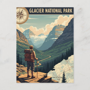 Carte Postale Parc national des Glaciers Route du soleil
