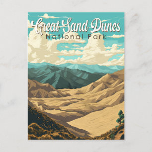 Carte Postale Parc national des Great Sand Dunes Illustration Ré