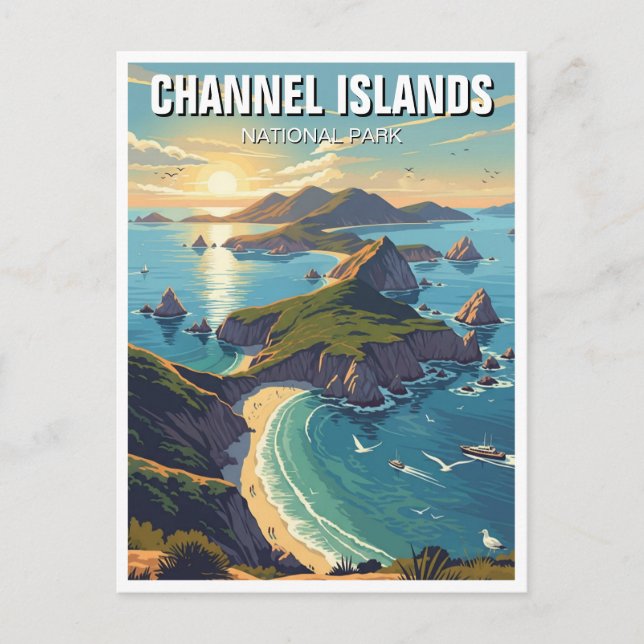 Carte Postale Parc national des îles Channel (Devant)