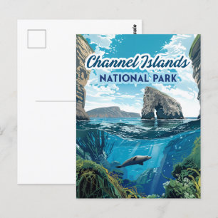 Carte Postale Parc national des îles Channel Californie Océan