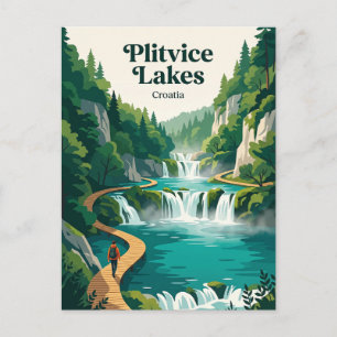 Carte Postale Parc national des lacs de Plitvice Croatie