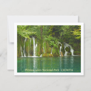 Carte Postale Parc national des Lacs Plitvice, Croatie