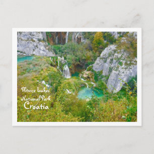 Carte Postale Parc national des Lacs Plitvice, CROATIE