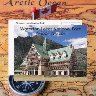 Carte Postale Parc national des Lacs-Waterton, Alberta, Canada