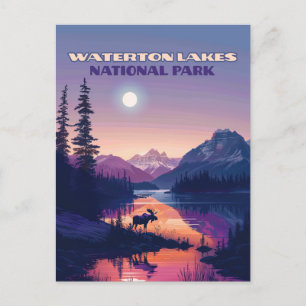 Carte Postale Parc national des Lacs-Waterton Canada Alberta