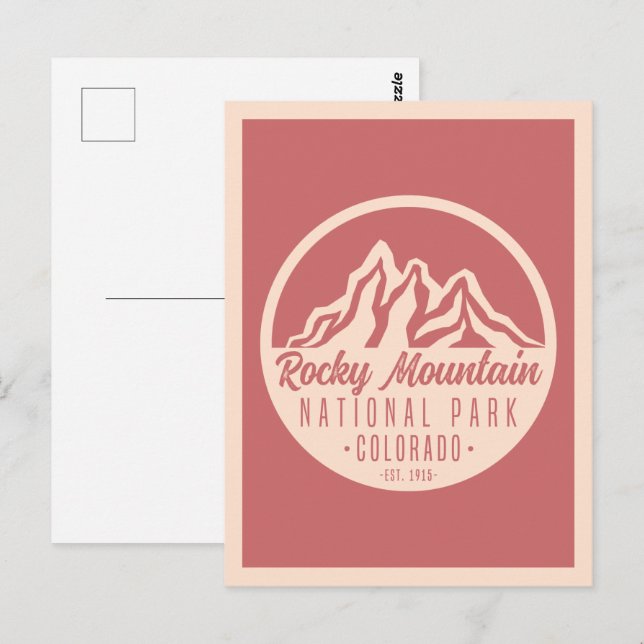 Carte Postale Parc national des Rocheuses Colorado (Devant / Derrière)