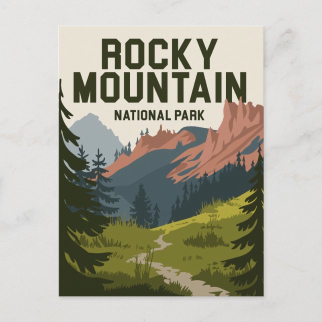 Carte Postale Parc national des Rocheuses Colorado (Devant)
