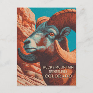 Carte Postale Parc national des Rocheuses vintages Colorado
