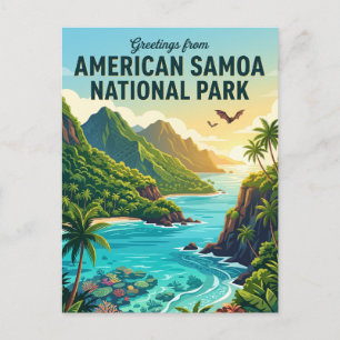 Carte Postale Parc national des Samoa américaines